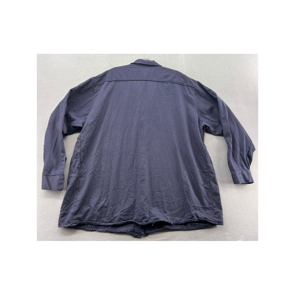 Bulwark FR Flame Resistant Work Shirt Navy Blue Mens 4XL-RG SLS2NV0 CAT 2 2112 - Picture 9 of 13